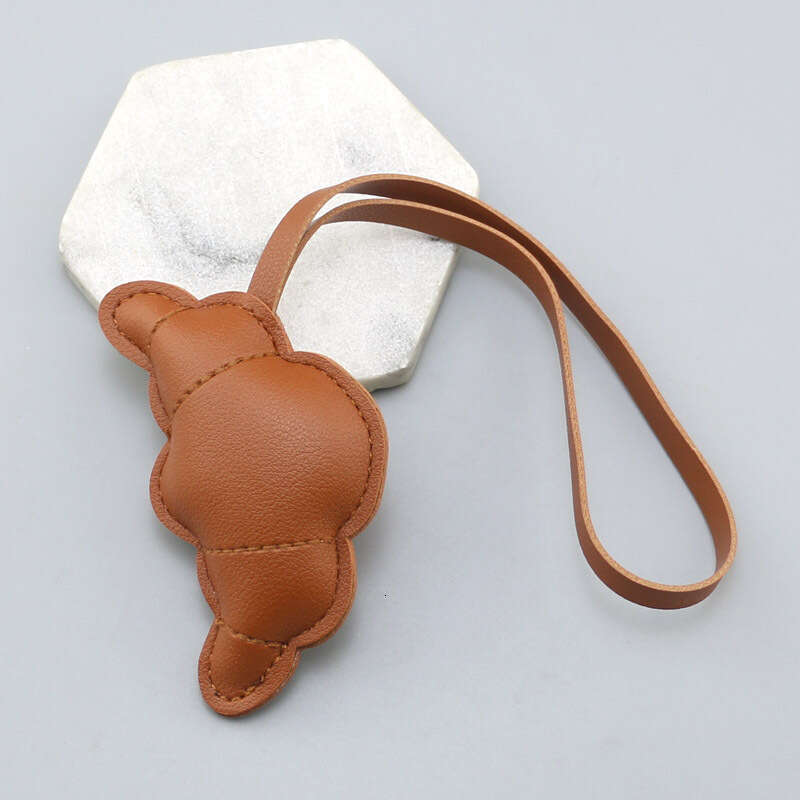 DIY Jewelry Ins Cartoon PU Leather Lanyard Baguette Lemon Keychain Bag Accessories Pendant