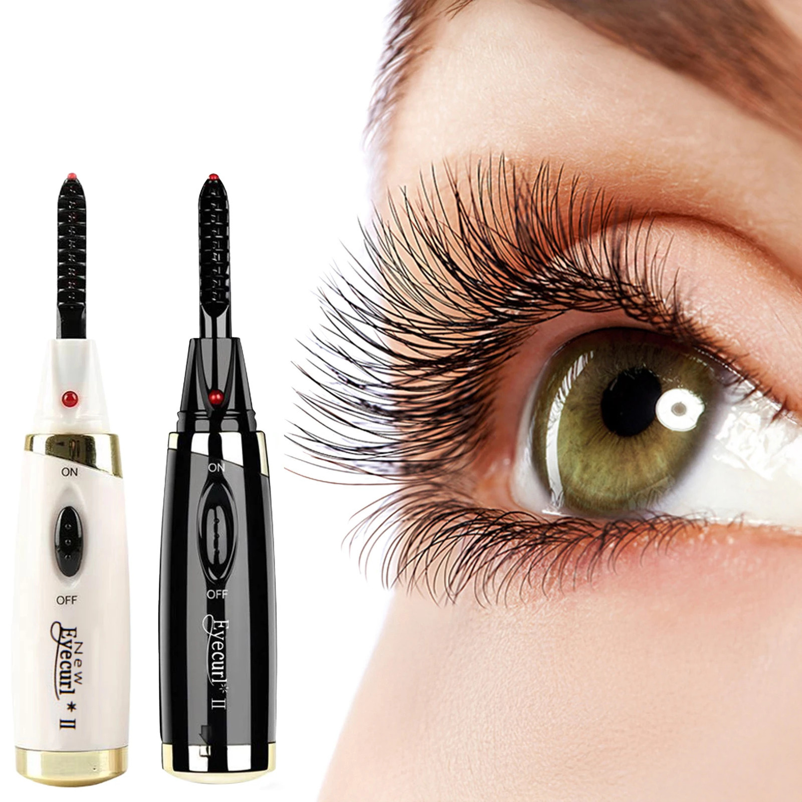 Naturally Curled Electric Eyelash Curler Women Girls Portable Make Up Eyelashes Curl Lasting Lash Curler Tool Beauty Accessories 250813