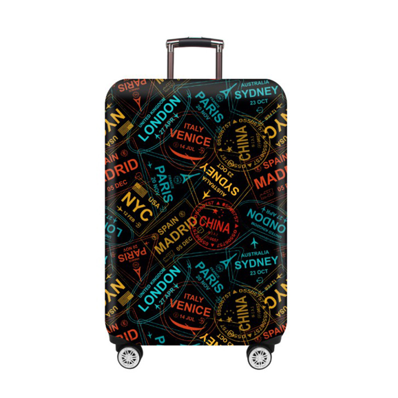 Suitcase protective cover High Elasticity Thickened Suitcase Protector for Travel Gear
