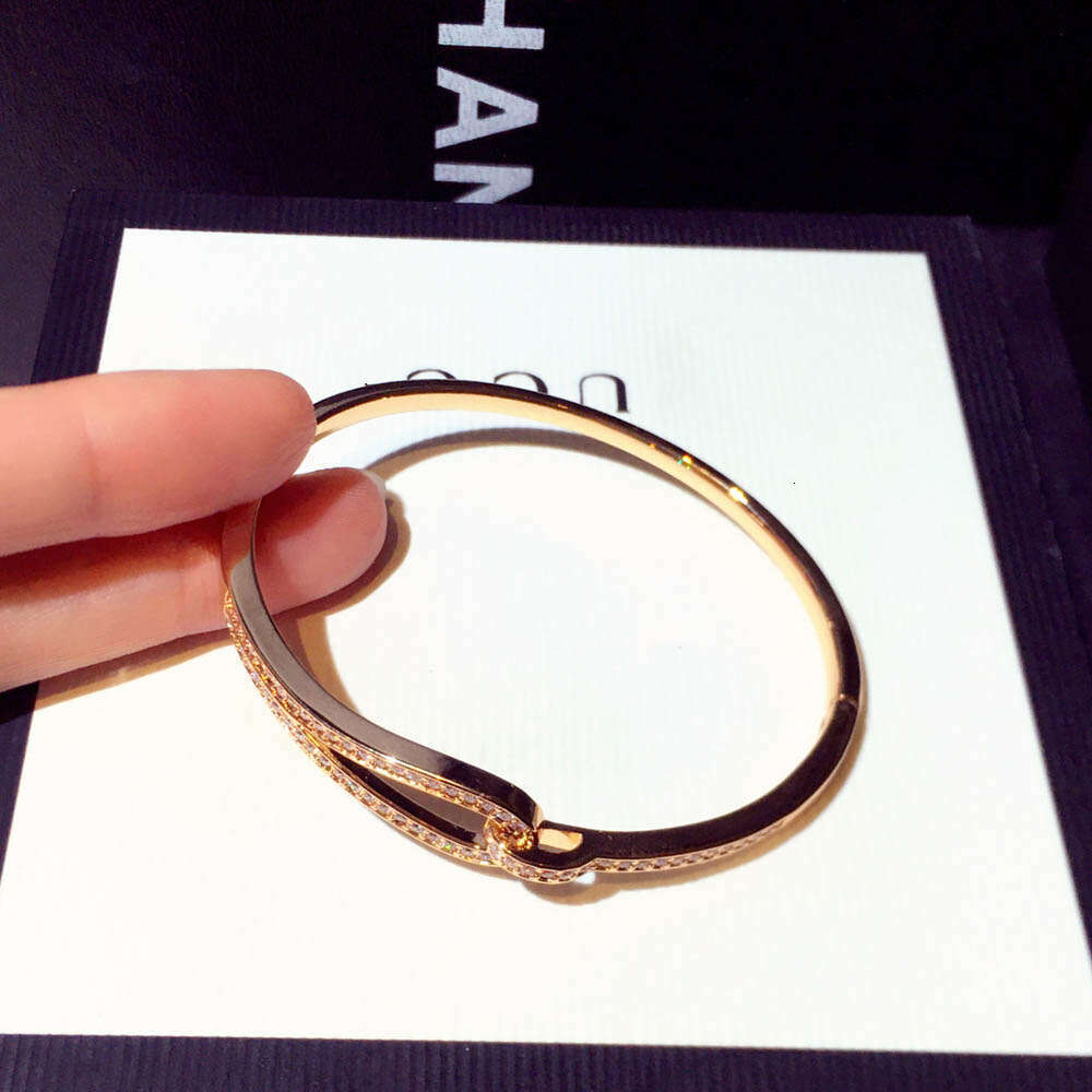 New Fashion Design Japanese and Korean Bracelet Trendy Zircon Inlaid Versatile Bangle Jewelry for Women S00329