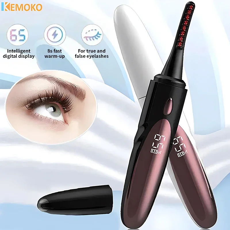 Electric Heated Eyelash Curler USB Rechargeable Eyelashes Curler 4 Mode Quick Heating Natural Curler Long Eyelash Lasting Makeup 250813