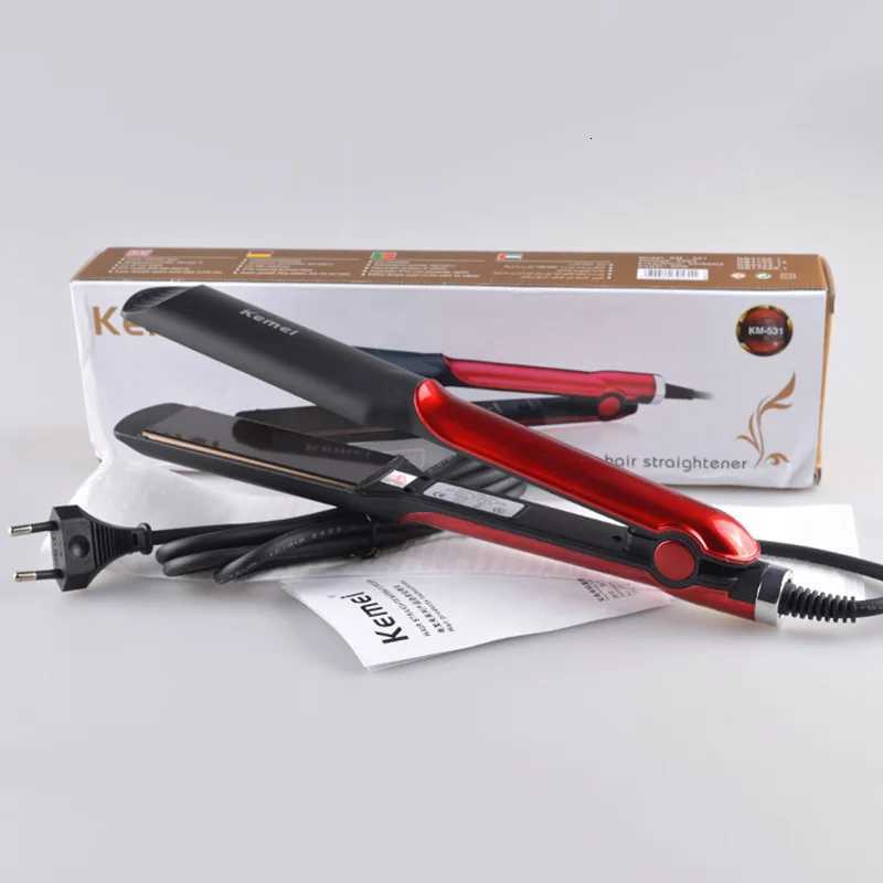 Kemei Professional Hair Straightener Ceramic Flat Irons Straightening Iron Curling Iron Hair Styling Tools Hair Curler for Women W250814