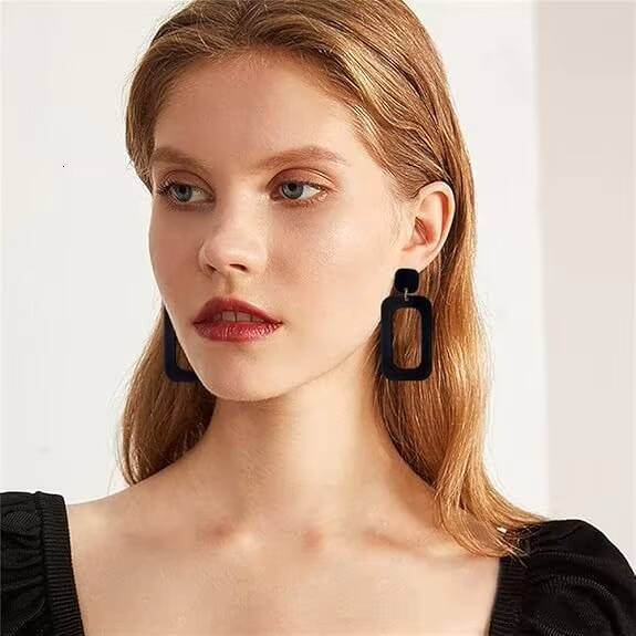 High-quality High-polished Shiny Handmade Colorful Resin fashion Earrings for Women Style Indian