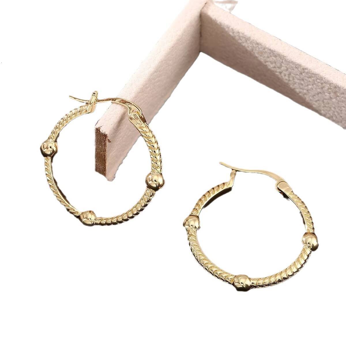 FCJ Elegant Geometric Round Large Fashionable Earrings