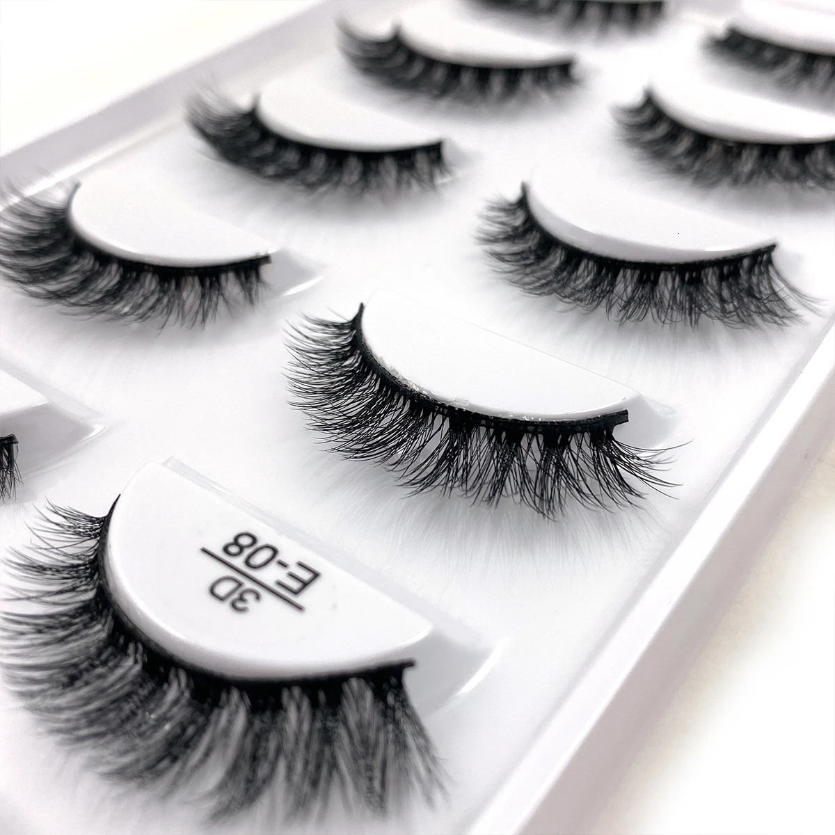 5 Pairs Multipack 3D Soft Mink Hair False Eyelashes Handmade Wispy Fluffy Long Lashes Natural Eye Makeup Tools Faux H13 E08 E01 250811