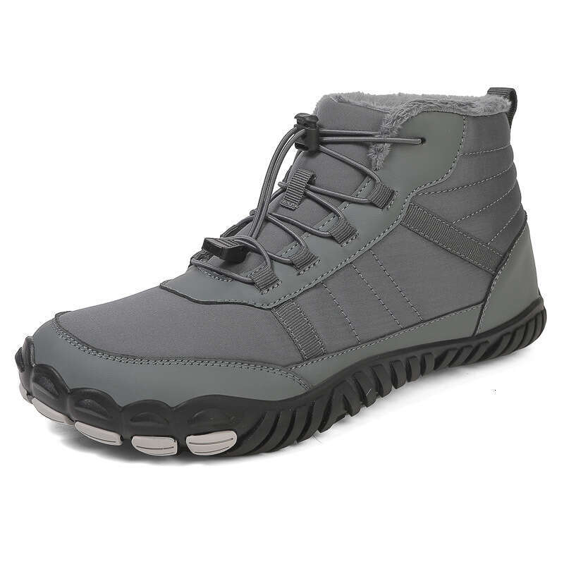 Hot-selling Wide Toe Snow Boots for Men Women, Winter High-top Barefoot Shoes, Waterproof and Cold-resistant Outdoor Casual Sports Shoes