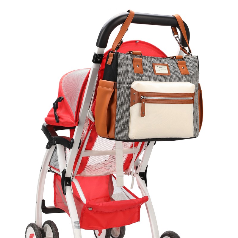 Mom's Stylish Large Capacity Canvas Purse for Everyday Use Lightweight & Water-resistant Interior Compartments