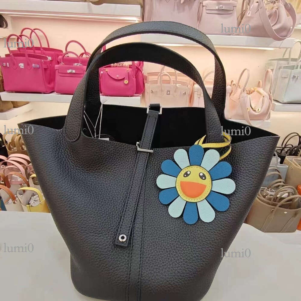 New Rainbow Smiley Sunflower Leather Bag Pendant Cute Colorful Flower Car Interior Hanging Decoration