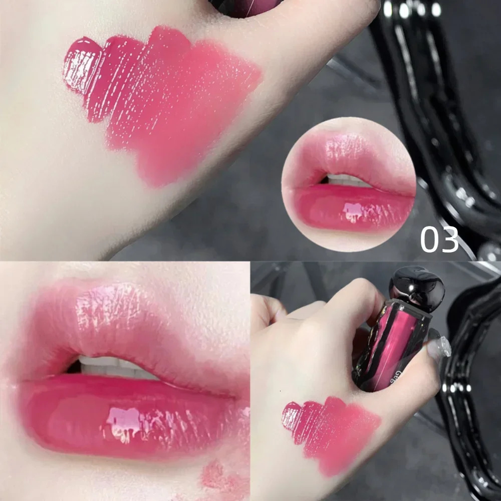 7 Colors Mirror Jelly Lip Glaze Long Lasting Moisturising Red Lip Tint Liquid Lipstick Waterproof Lip Gloss Korean Cosmetics 250812