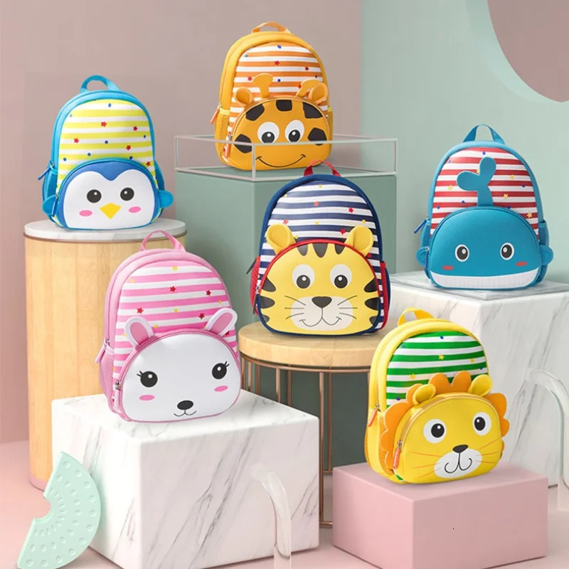 Toddler Backpack Waterproof Preschool Backpack 3D Cute Cartoon Animal Schoolbag for Kids Lunch Box Carry Bag for Boys Girls 250813