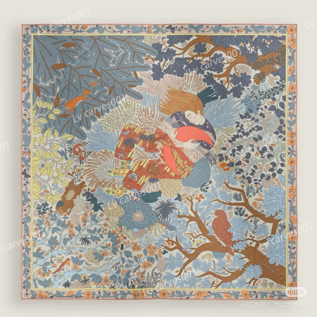 140*140cm top designer cashmere silk scarf H Large shawl double sided same color hand-rolled cashmere silk blended shawl pattern Floral letter pattern scarf gift