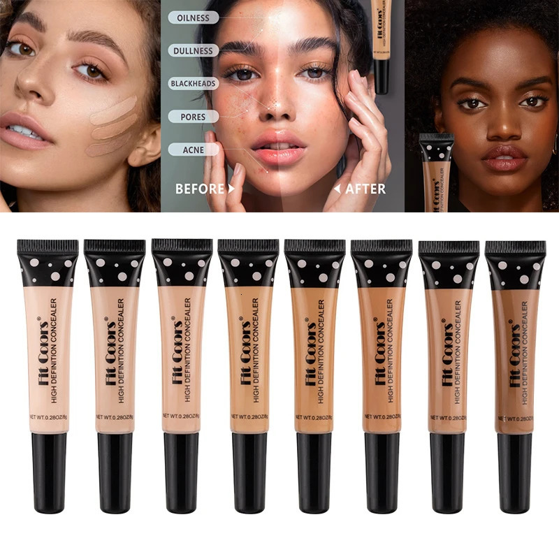 Full Cover Liquid Concealer 8 Color BB Cream Foundation Air-eable Natural Makeup Eye Dark Circles Cream Cosmetic 250813