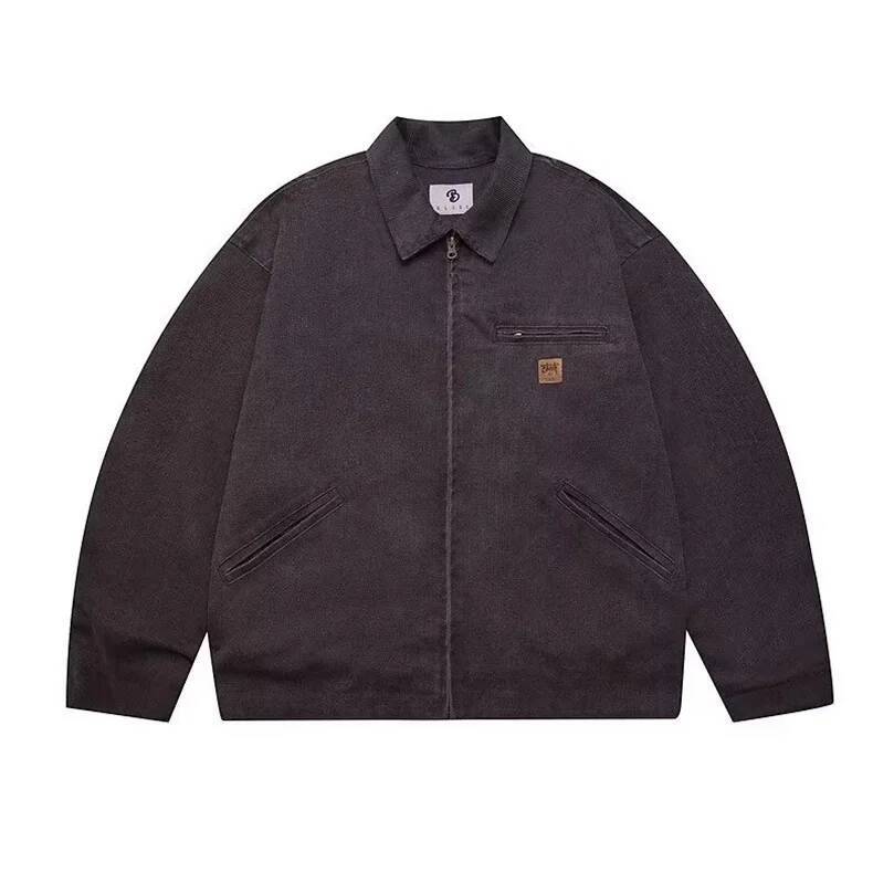 Spring Autumn Japanese Retro Cargo Jacket For Men American High Street Cleanfit Couple Versatile Jackettrendy Brand