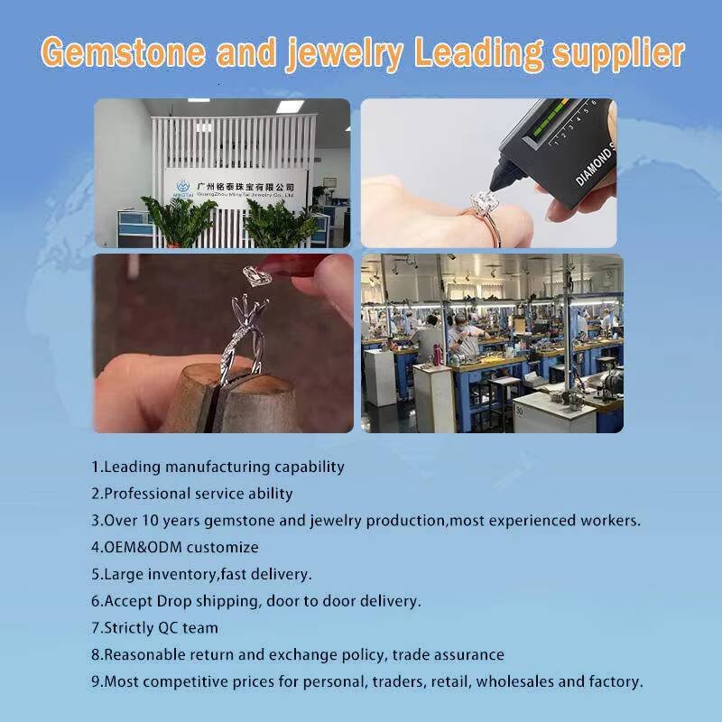 New Sales Fashion Wholesale Princess Cut Moissanite Dia 14k White Gold Stud Earring