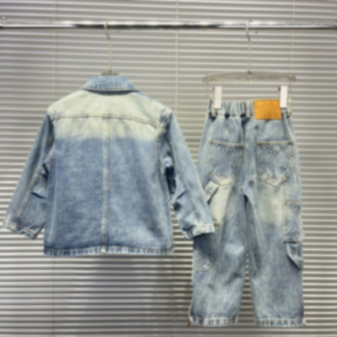 kids designer clothes zipper 3D printing kid jean jacket baby tracksuit Denim child jeans jackets pants luxury Children's Day vacation school uniform gifts