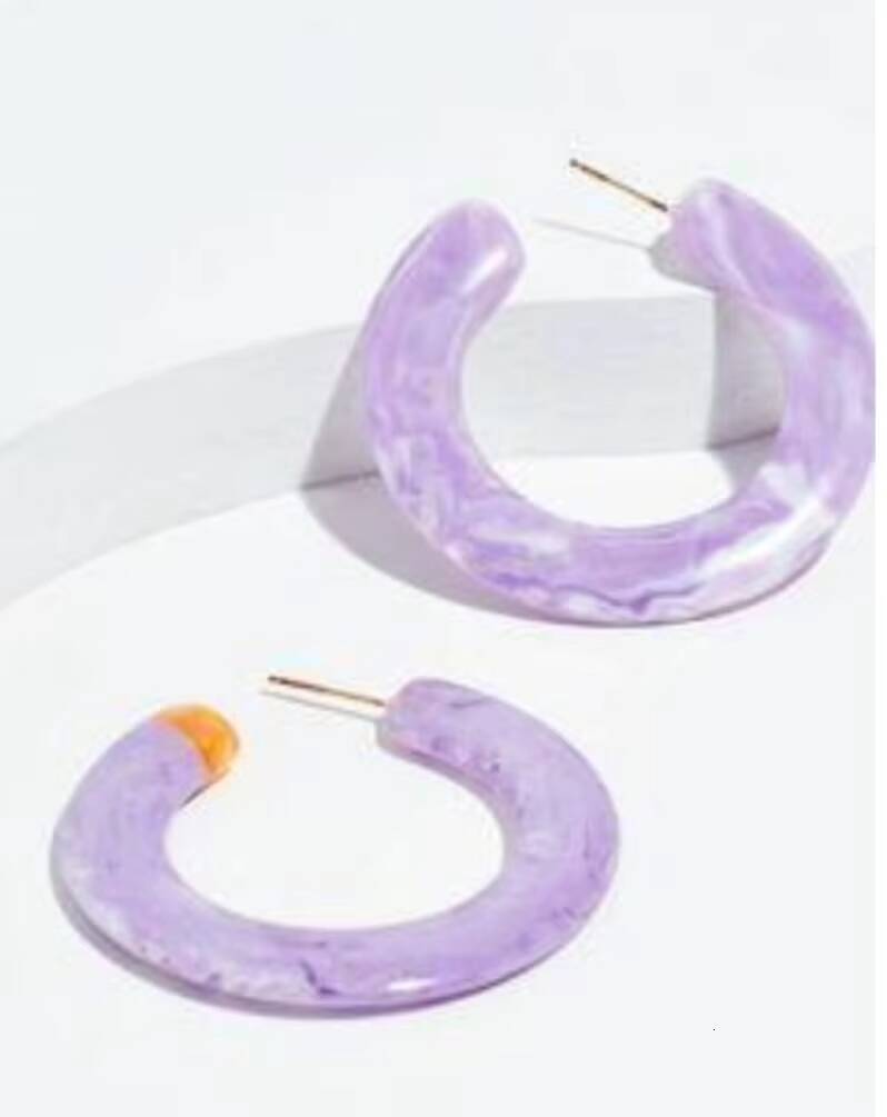 Handmade Exquisite Resin Oval Quality Men and Women fashion Party Earrings