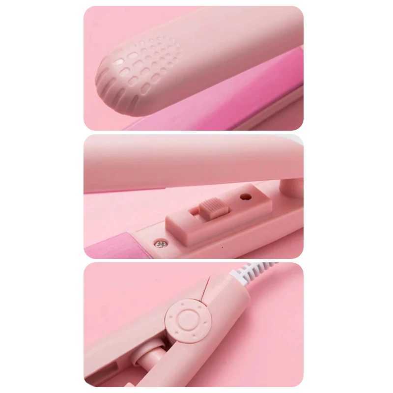 Mini Hair-Straightener Curly Straight Hair Supplies Thermostatic Curling Iron Professional Portable Hair Styling Tools With Box W250814
