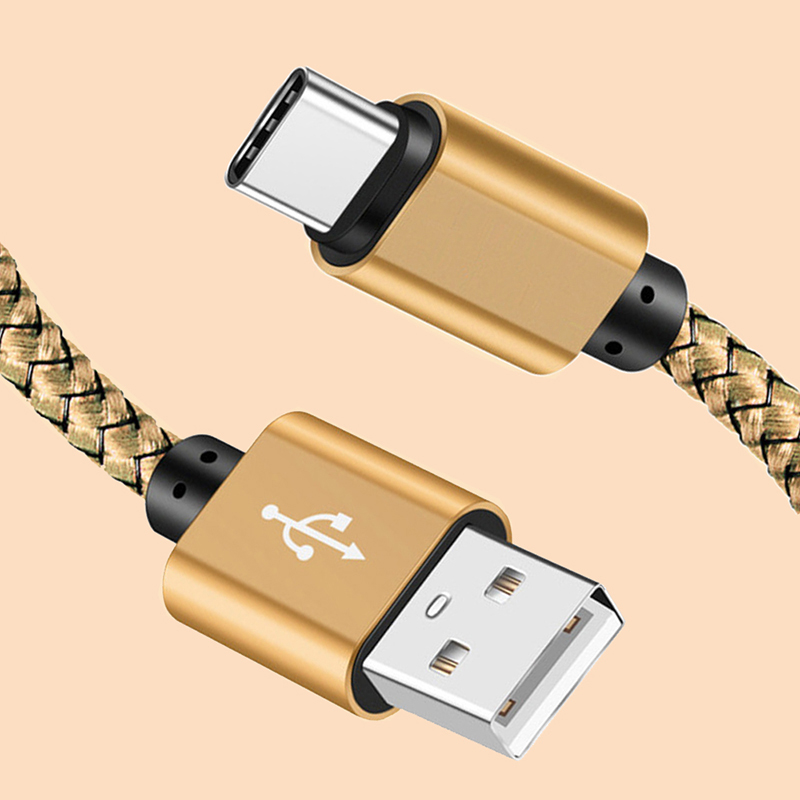 1m 2m 3m Nylon Braided date cable type c Micro usb cables for samsung galaxy s6 s7 edge s8 note 8 plus htc usb phone wire line