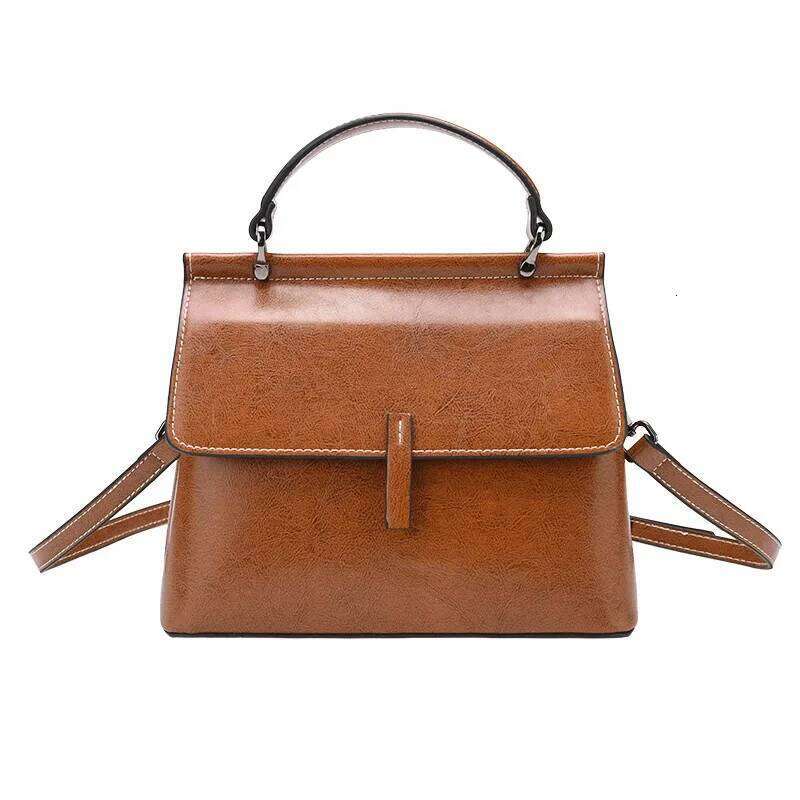 Fashionable Genuine Leather Women s New Korean Version Handbag Urban Simple Style Single Shoulder Bag bag