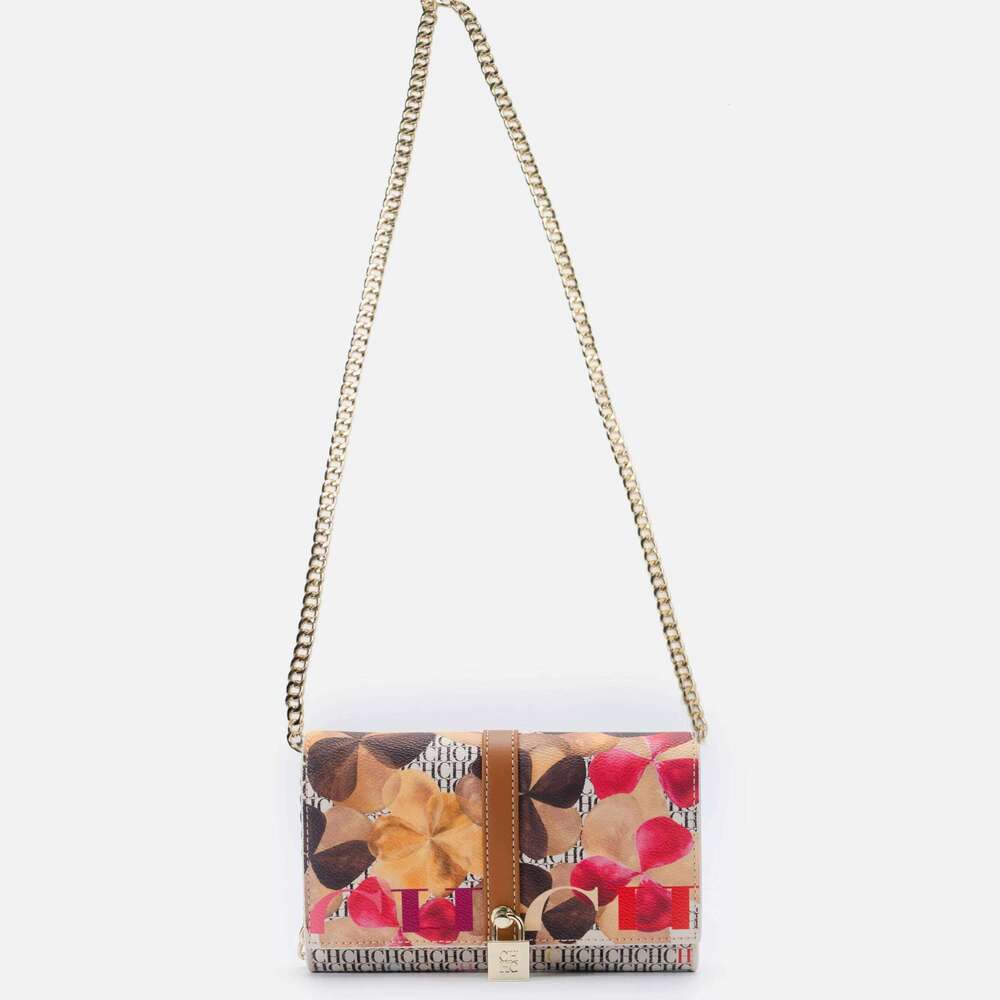 Designer Luxury CH Chain With Floral Letter Print Lock Design High Quality PU Material Women S Designer Shoulder Bag