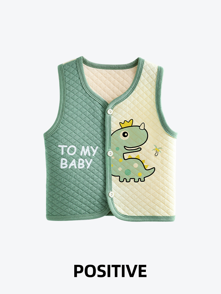 baby winter windproof cotton doublelayer thermal vest