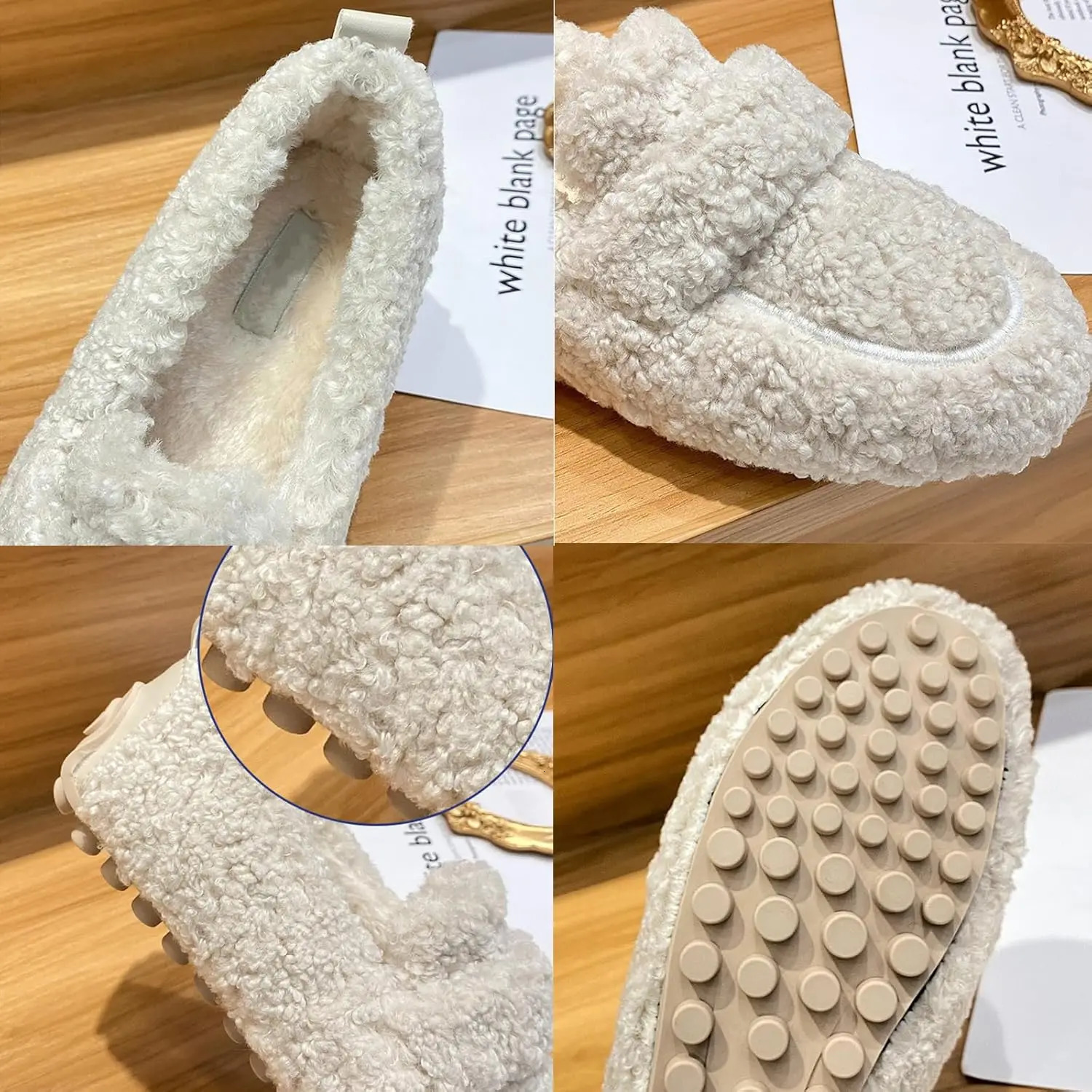 Womens Moccasin Slippers Warm Faux Fur Cozy Indoor Outdoor Moccasins Slip On Loafers Shoes for Women Fuzzy Loafers 250809