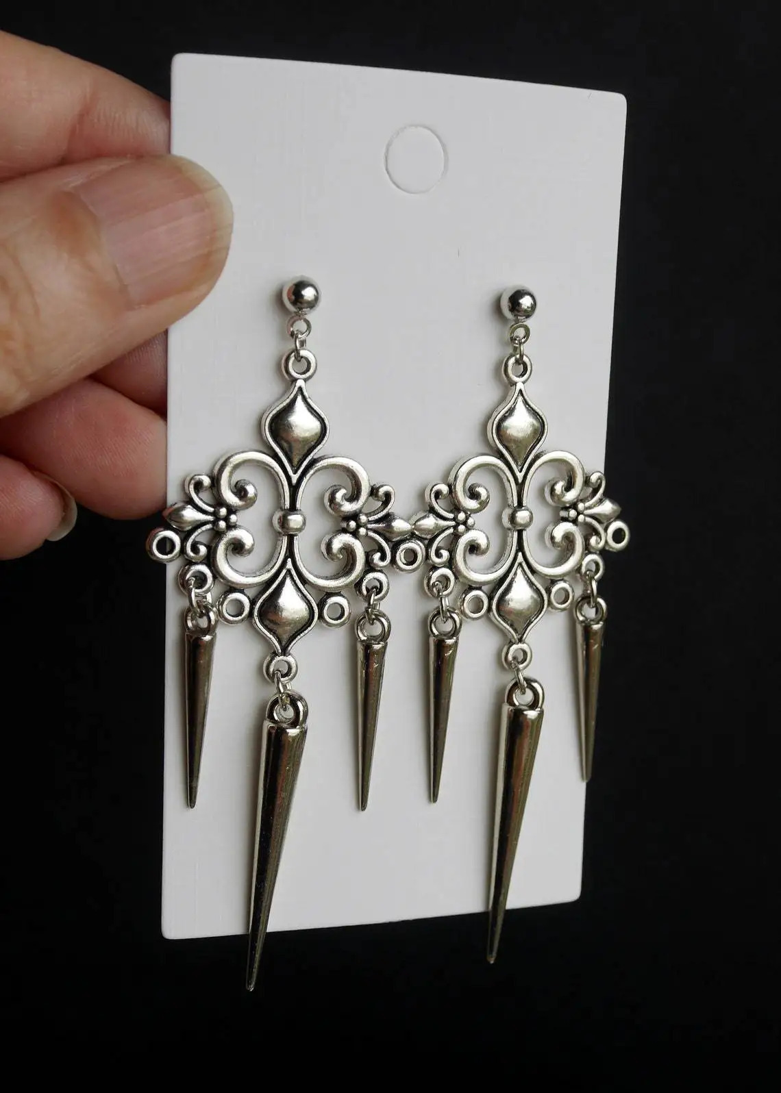 Grunge Accessories Cross Rivet Drop Earrings Punk Charms Earrings Goth Jewelry Korean Fashion Earrings For Women 250812