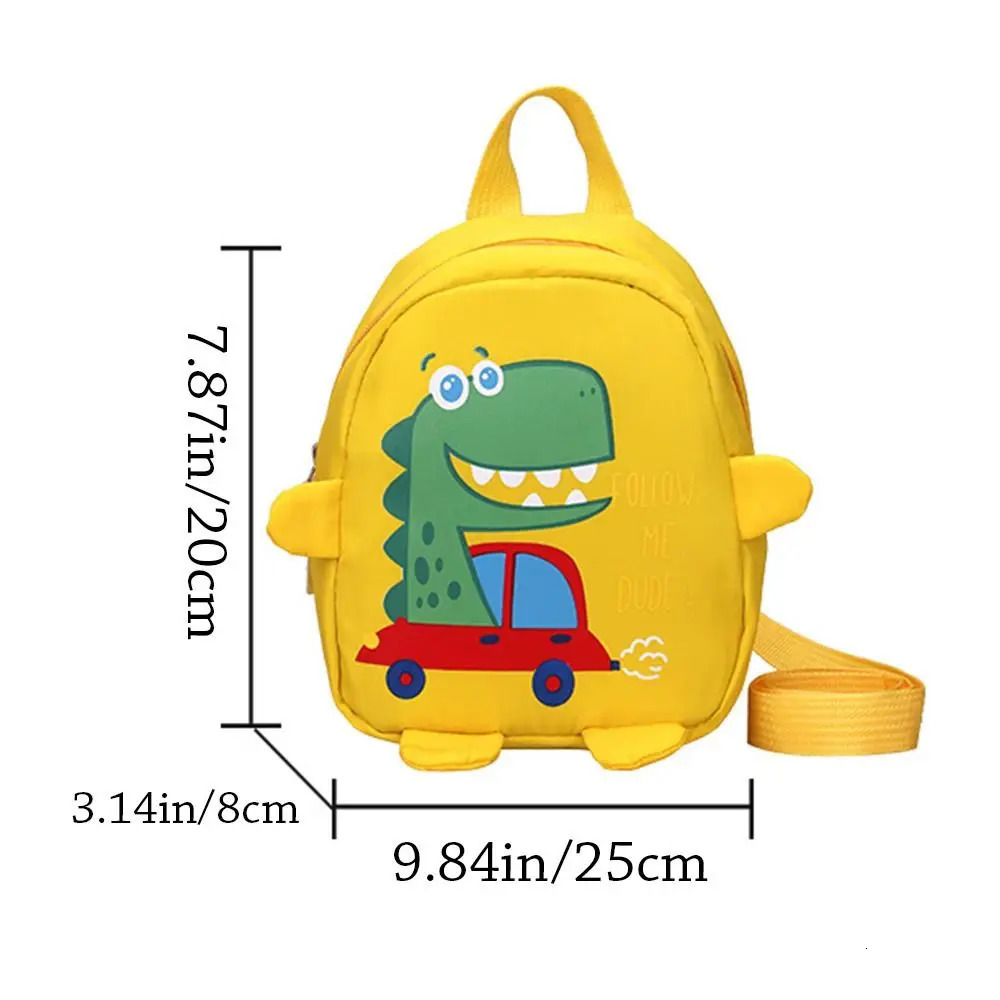 Anti-lost Backpacks Kindergarten Schoolbag Toddler Rucksack Cartoon Dinosaur Baby Children Boys Girls School Bags 250813