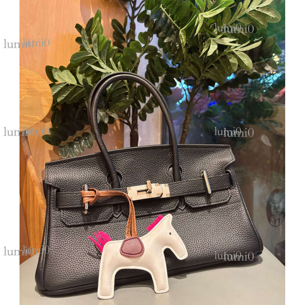 H Same Style PU Pony Pendant Bag Accessories Leather Cotton Filled Handmade