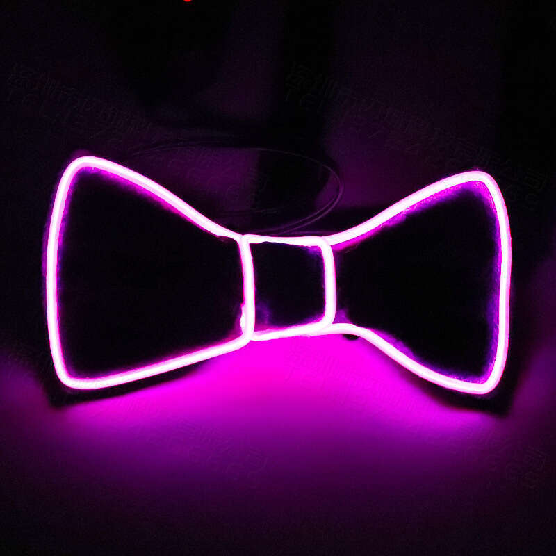 Suitable for Christmas Carnival LED Glowing Bow Tie Dance Party Costume Performance Props