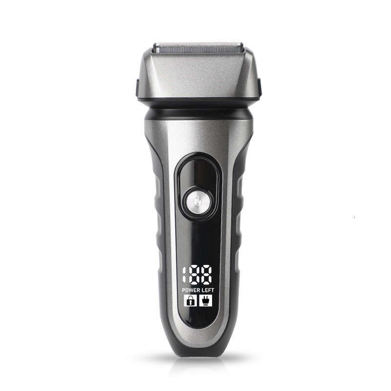 New IPX waterproof reciprocating razor with intelligent digital display electric floating aluminum foil blade