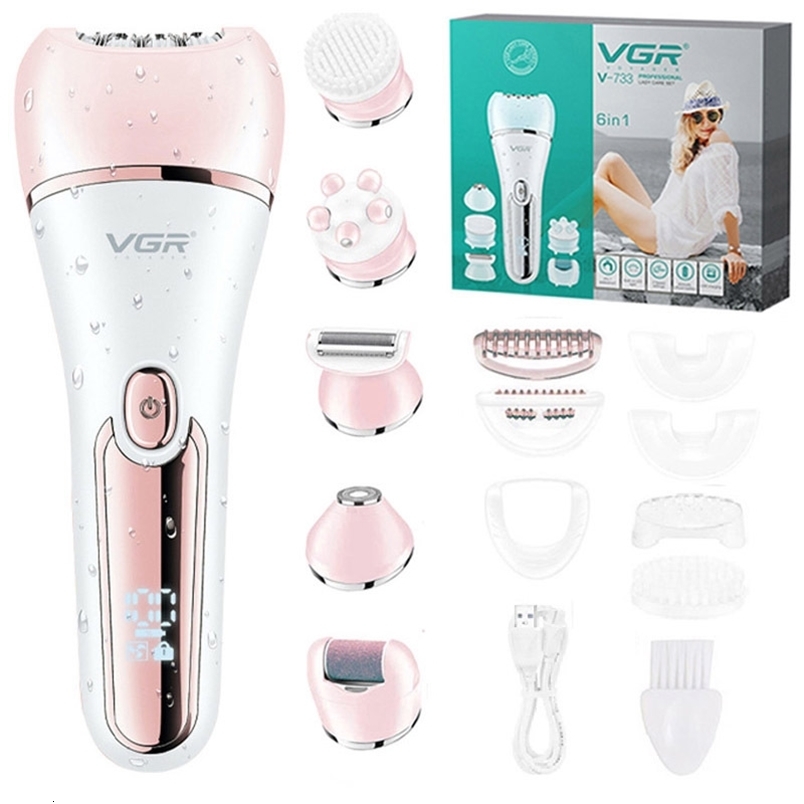 Original VGR Electric Women Epilator Female Shaver Leg Body Hair Removal Lip Chin Depilatory Lady Bikini Trimmer Hair Re 250814
