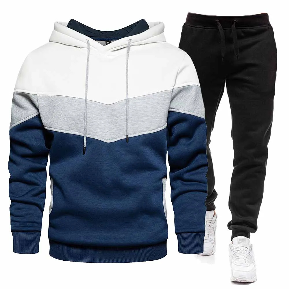 Fashion Mens Tracksuit Sets Hoodie and Pants Women Solid Color Hooded PulloverPants Suit Casual Sportswear Sets Male 250811