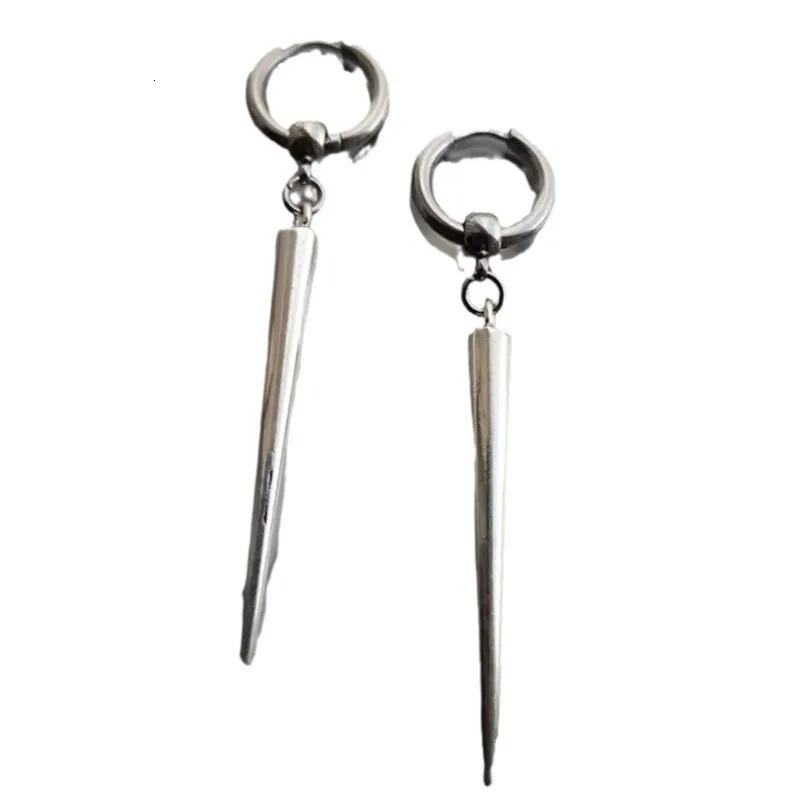 spike huggie hoop earrings large spike gothic earrings punk emo alternative womens earrings mens jewelry 250812