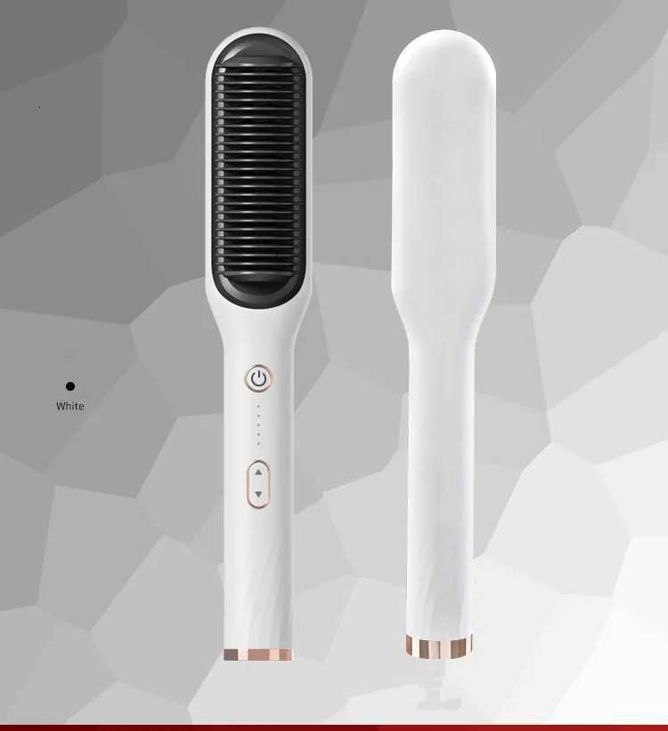 Hair Straightening Brush Straightener Flat Iron Straight Styler Professional Curling Iron Hair Curler Comb Hot Heating Comb Hair W250814