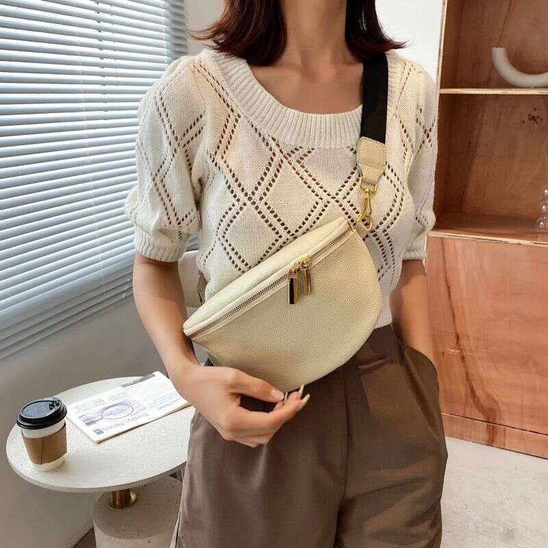Fashionable Waist Trendy Spring and Autumn 2024 New Chest Bag for Women Design Sense Versatile Crossbody