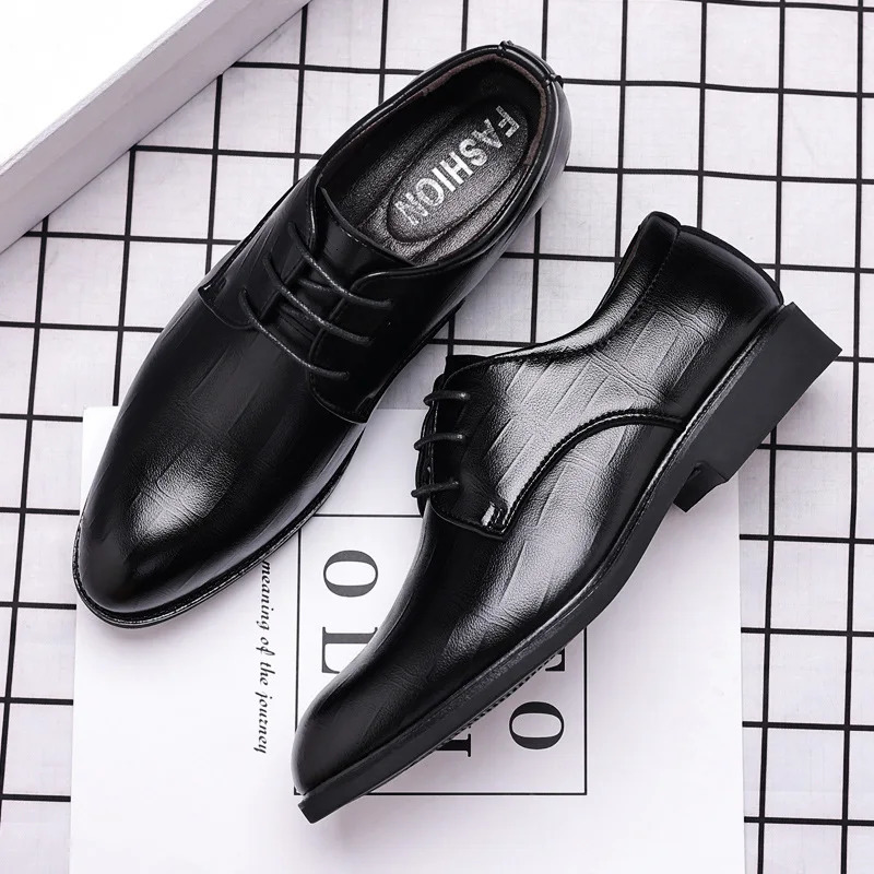 Mens Leather Dress Shoes Mens Formal Social Male Shoe Casual Business Pointed Toe Party er Shoes for Men 250814
