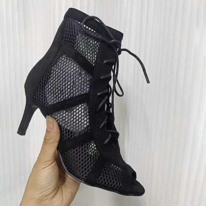 Black Sexy Lace Up Cross-tied Women Shoes Comfort High Quality Thin Heels Open Toe Dancing Sandals Ankle Strap Hollow Out Pumps W250814