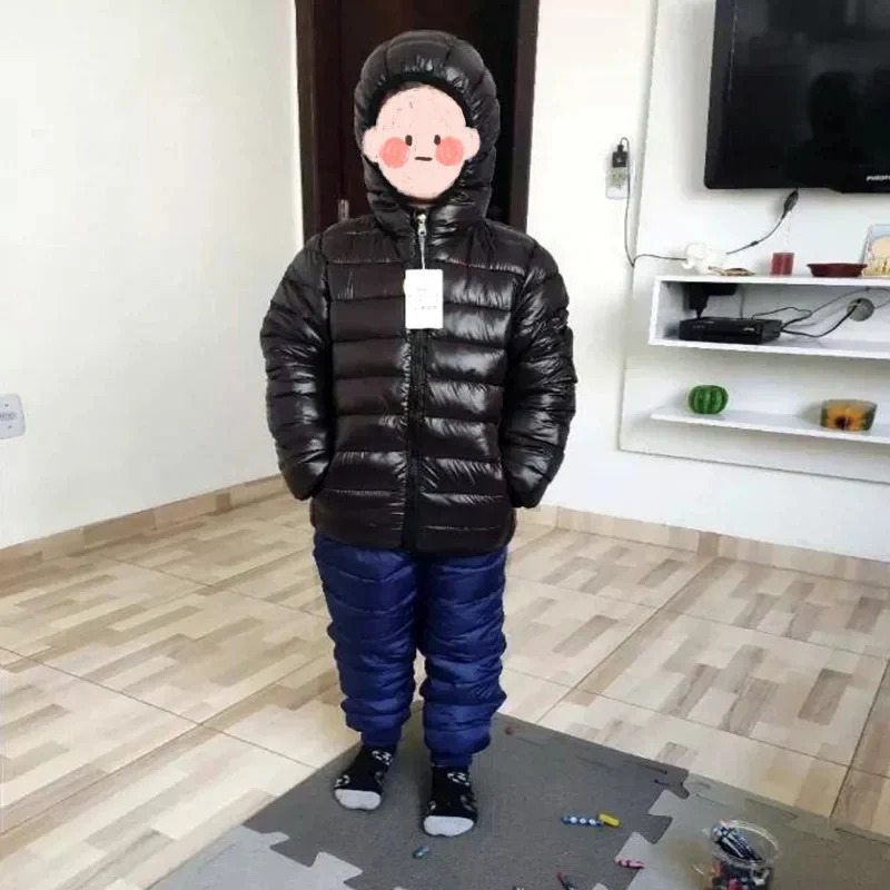 Hooded Lightweight Down Jackets Children Boy Girl Baby Coat Autumn Winter Outerwear Casual Clothing Kids Christmas Birthday Gift 250813