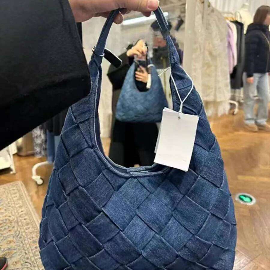 Vintage Shoulder For Women Denim Blue Dia Messenger Bags Large Capacity Work Study Street Tote Bag Purses And Handbags