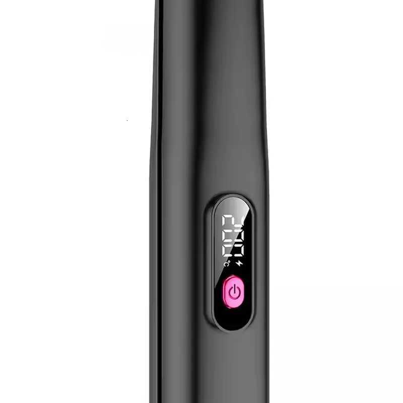 Mini Portable Cordless Hot Commb Hair Straightener Curler Type-C USB Rechargeable Electric Fast Heating Brush 2in1 Flat Iron W250814