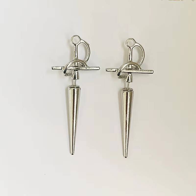 Exaggerated Sword Design Earrings Gothic Creative Party New Year Christmas Birthday Valentine's Day Gift