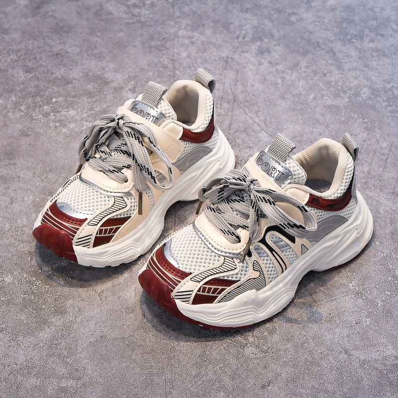 Toddler Sneakers Spring Soft Soled Anti Slip Infant Child Shoes Kids Basketball Shoes Kidsnest Boy Girl Walking Running Shoes Size 21 - 36 K0649