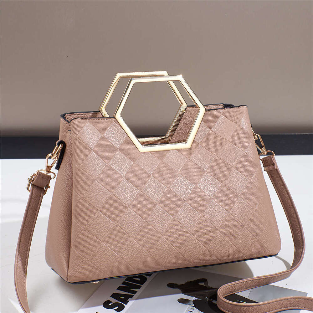 Designer bag Luxury bag New Personality Single Shoulder High-End Versatile Small Square Handbag Textured Women's Bag