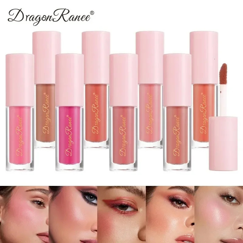 8 Colors Liquid Blush Waterproof Sweatproof Brighten Cheeks Rouge Nude Color Matte Contouring Powder Blusher Liquid Face Makeup 250813