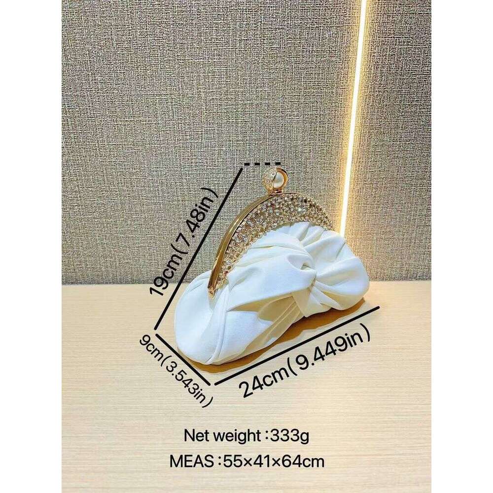 New ladies dia-encrusted lady mini small clutch single shoulder crossbody evening bag