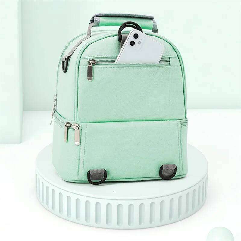 Mommy Bag Milk Storage Breast Pump Maternity Cooler Double Layer Insulation Fresh Keeping Baby Food Backpack Feeding Bottle