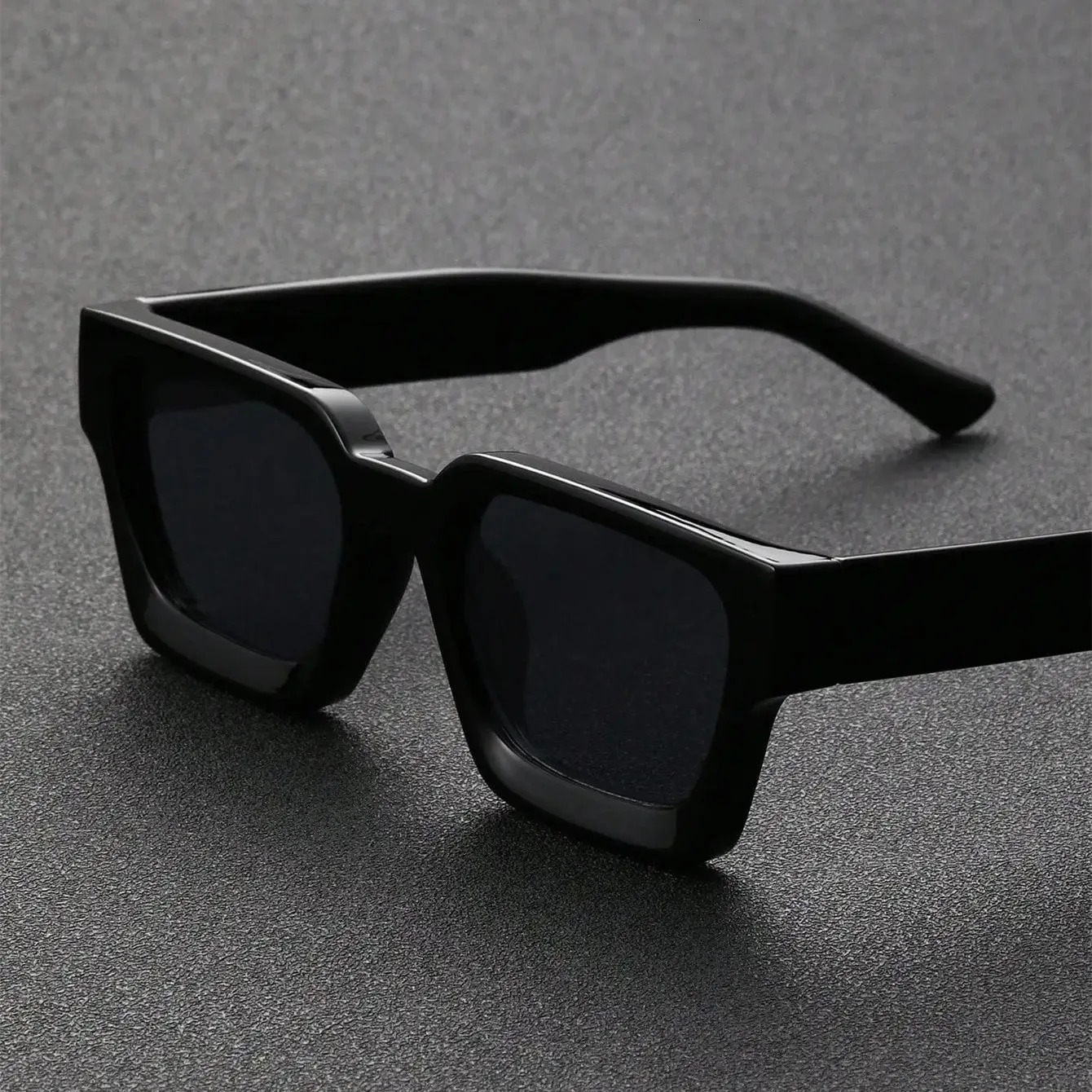 Retro Black Millionaire Shades Sunglasses 2025 For Men Square Sun Glasses Man Women Sunglass 250804