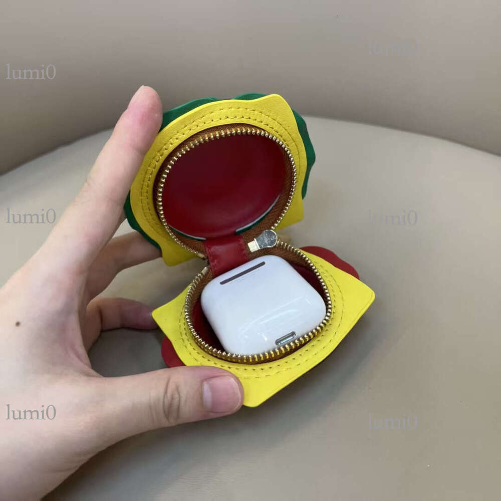 Lujia New Straight Mini Hamburger Unisex Small Waste Keychain Pendant Bag Accessory