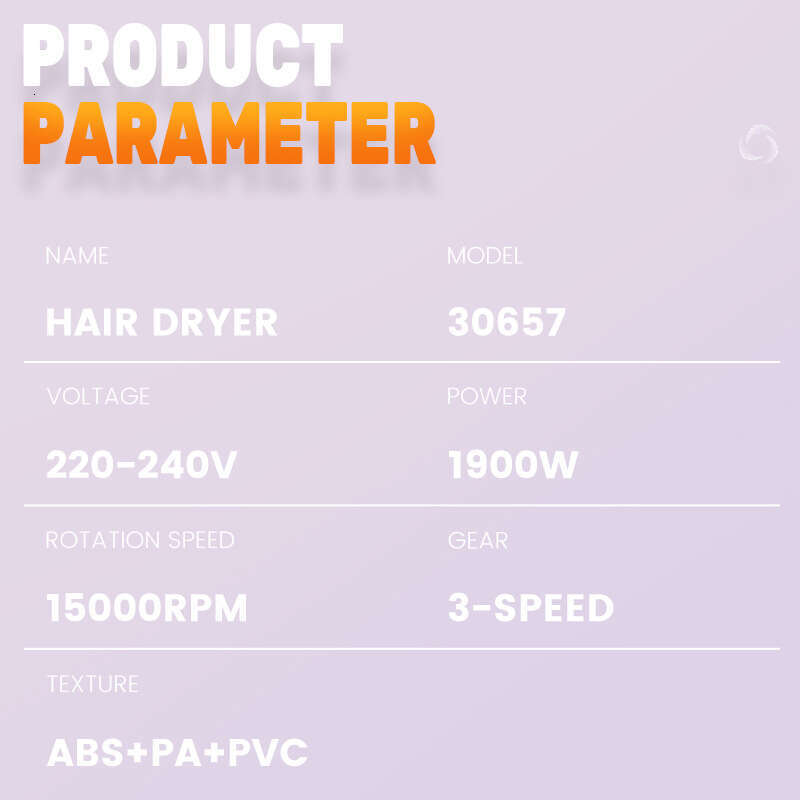 DSP/Dansong High-Speed for Home and Salon Use, High-Power Hair Care Dryer 30657